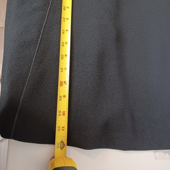 Rebecca Taylor Goth Grunge 100% Lamb Leather Trim Sz 6 Fit & Flare Dress - Picture 9 of 13